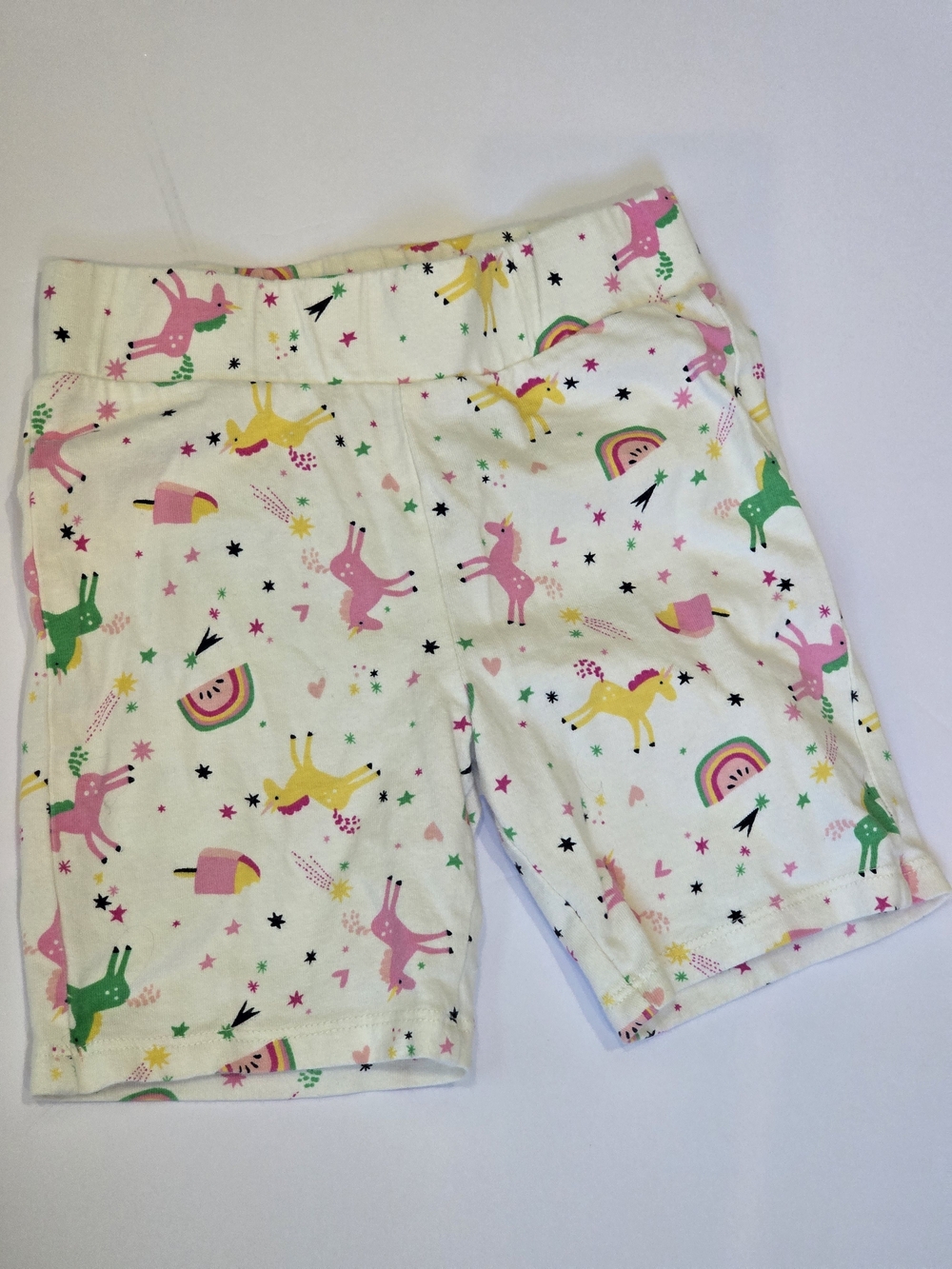 Organic Cotton Gap 5T Unicorn Print Biker Shorts